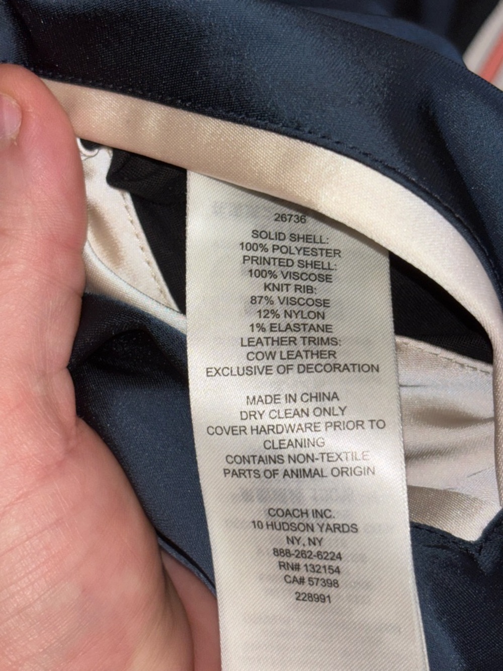 COACH Women’s Bomber REVERSIBLE Varsity Jacket Floral Print Colorblock Satin Med - Picture 12 of 12